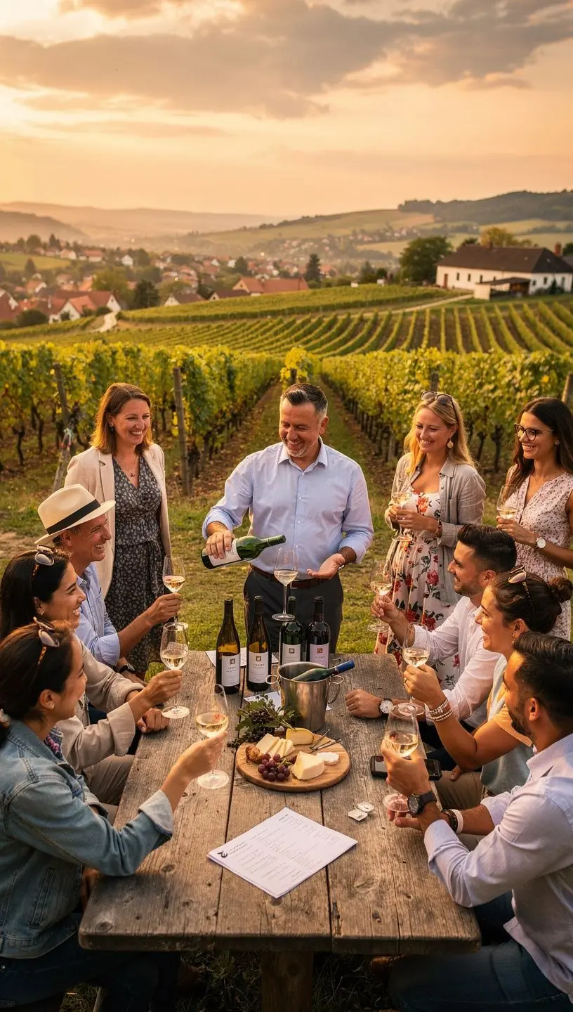 An informative signpost in a historic district, highlighting key phrases for visitors to navigate and communicate effectively.